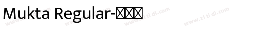 Mukta Regular字体转换